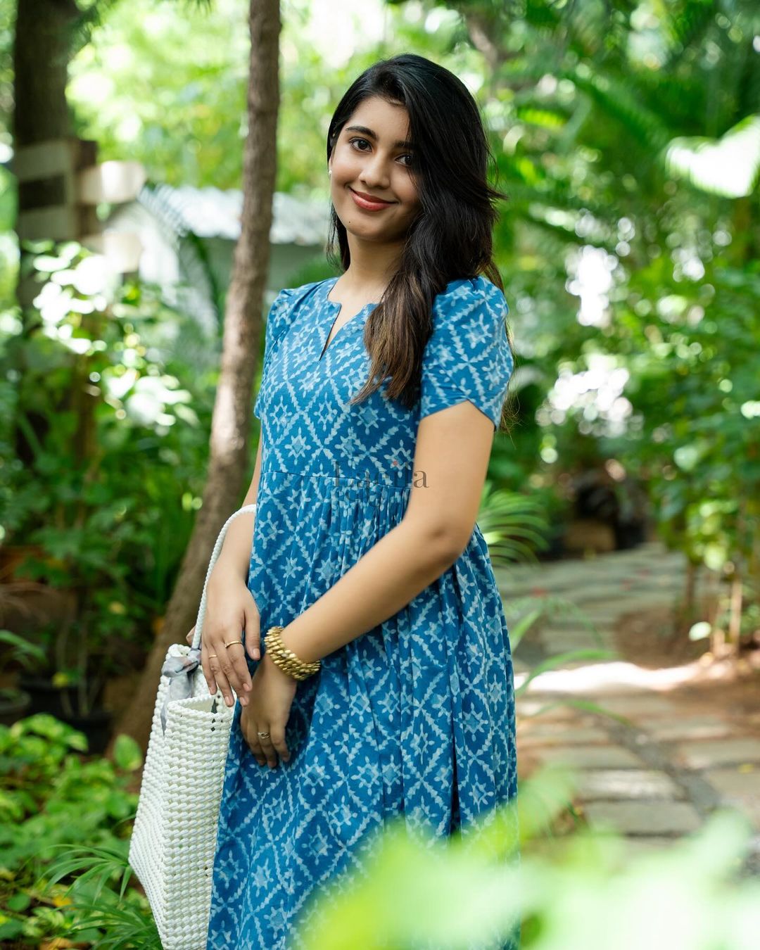 Blue Cotton Maxi